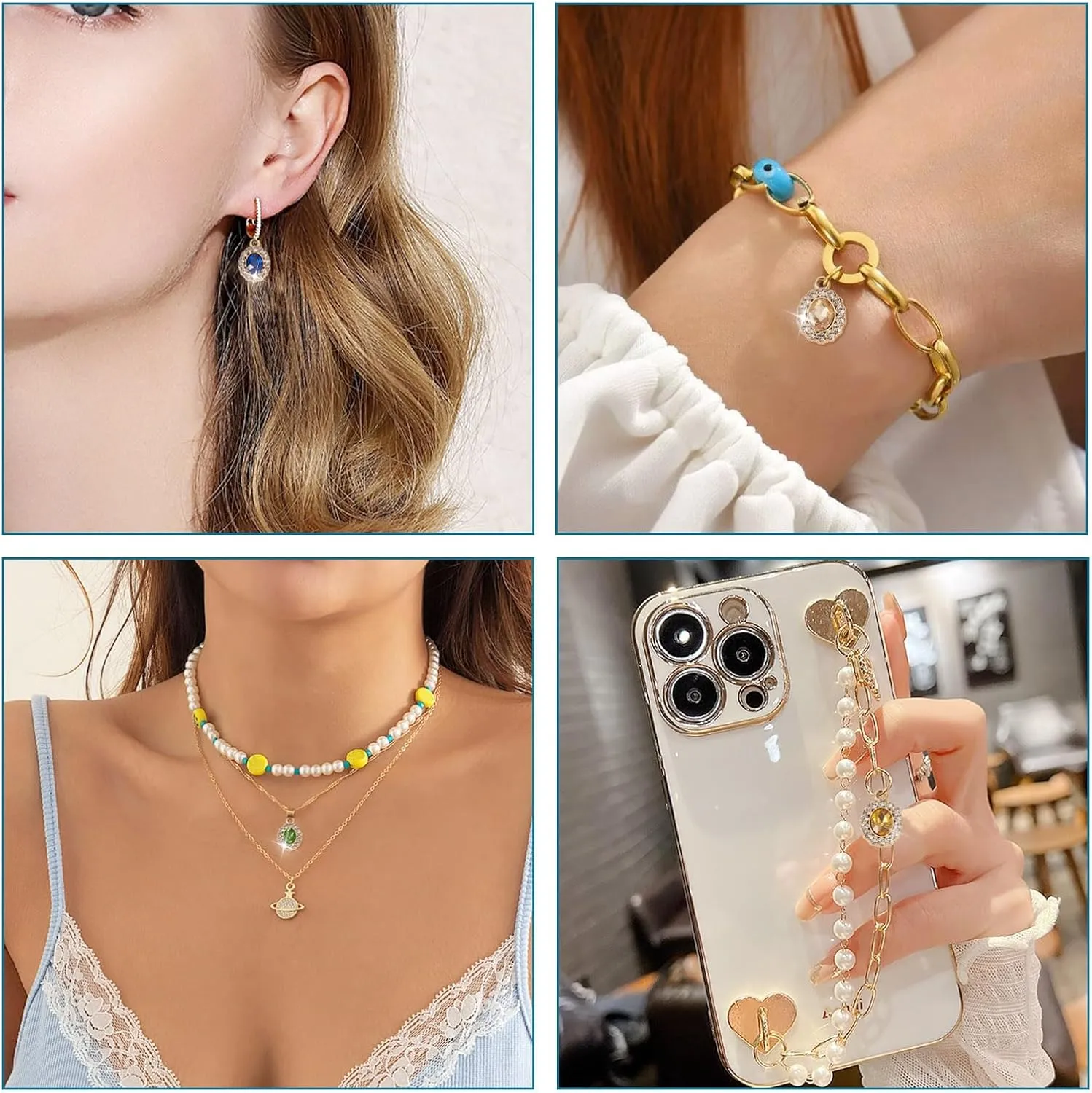 Rhinestone Leaf Charms Golden Vintage Leaves Charms Crystal Leaves Pendants KC Gold Plated Metal Leaves Charms for Wedding Bridesmaid Jewelry Making Necklace Bracelet Earring Choker