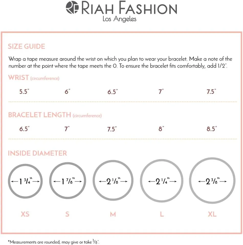 RIAH FASHION Bohemian Mix Bead Multi Layer Versatile Statement Bracelets - Stackable Beaded Strand Stretch Bangles Sparkly Crystal, Tassel Charm