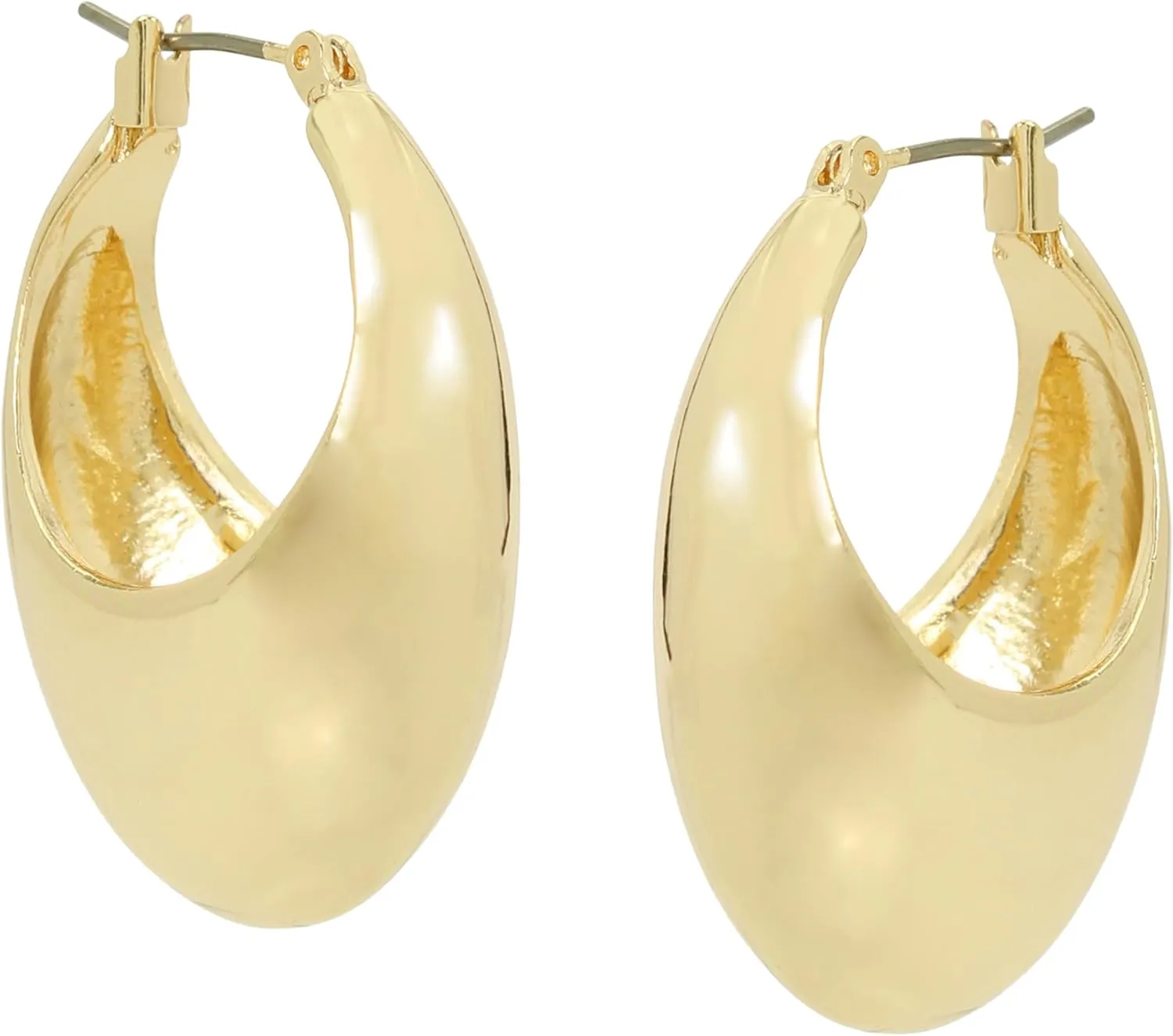 Robert Lee Morris Soho Womens Dome Hoop Earrings