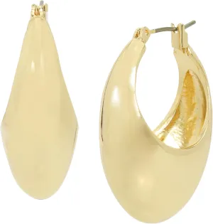 Robert Lee Morris Soho Womens Dome Hoop Earrings