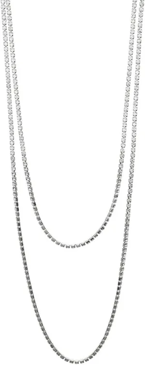 Rosemarie Collections Women's Stunning Glass Crystal Rhinestone Extra Long Endless Strand Necklace, 60"