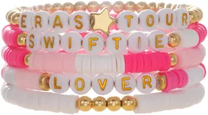 RTY Summer Beach Bohemian Layering Bracelets Set Friendship Bracelets Gifts for Women Famous Singer World Tour Vocal Concert Bracelet Preppy Friendship Concerts Jewelry Gifts