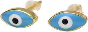 Small Evil Eye Stud Earrings for Women Dainty Enamel Eye Mini Earrings Protection Jewelry