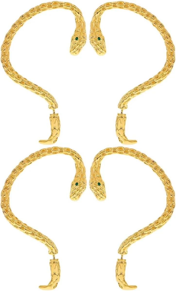 Snake Ear Cuff Earrings for Women Stylish Clip-ons Ear Bone Clip Set Fashionable Snake Design