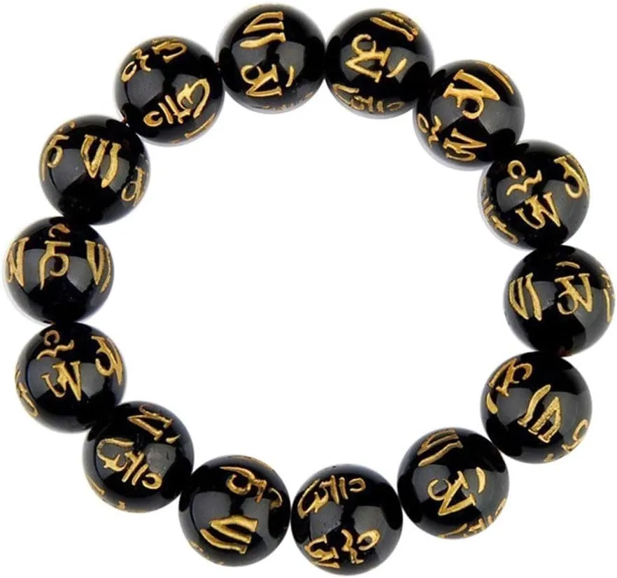 SOIMISS Chakra Bracelets for Women Men's Buddhism Prayer Beads Bracelet Fashionable Stone Bangle