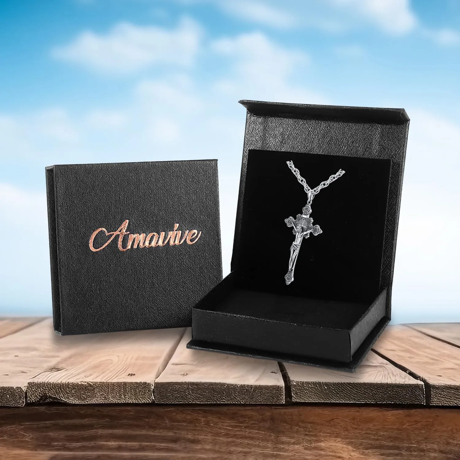 St Christopher/Benedict/Michael Pendant for Men, S925 Sterling Silver Cross Pendants Medals Protection Religious Amulet Jewelry For Men Women