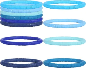 Stackable Preppy Bracelets - Surfer & Summer Beach Clay Bead Friendship Jewelry for Women