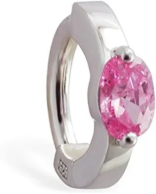 Stunning Deep Pink Cz Belly Button Ring Exclusively Sexy Navel Ring Body Jewelry That Will Change Your Life