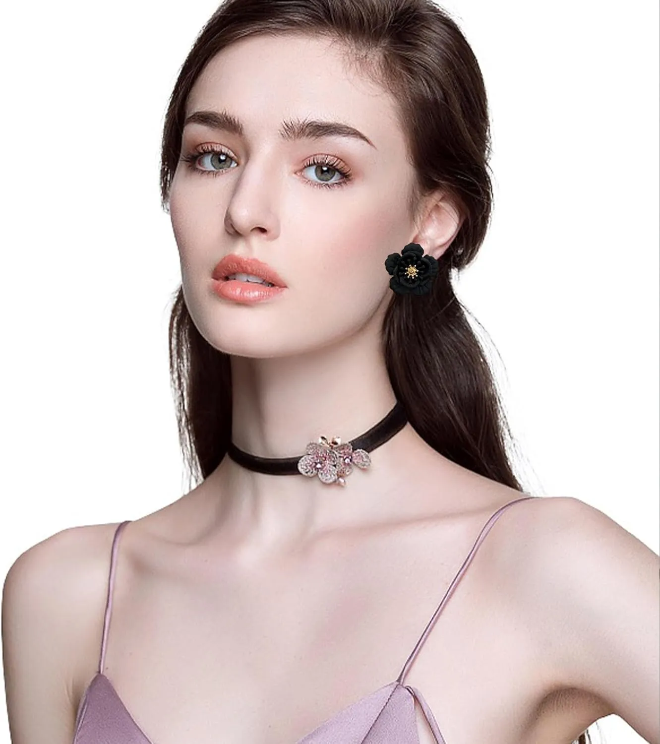 Summer Boho Flower Stud Earrings for Women Flower Shaped Daisy Earrings with Gold Bud Hawaiian