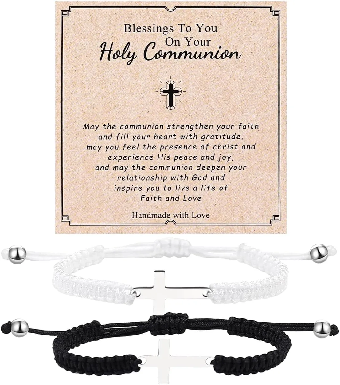 tenghong2021 Handmade Cross Braided Bracelets for Women Lucky Knot Adjustable Red String Protection Bracelet Boho Amulet Wax Thread Rope Charm Bracelet Bangles for Women Men Couple Gifts Jewelry