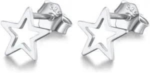 Tiny Cartilage S925 Sterling Silver Star Stud Earrings for Women Men Girls Geometric Minimalist Small Tragus Cute Huggie Piercing Studs Post Jewelry Gifts for Birthday Bff Daughter