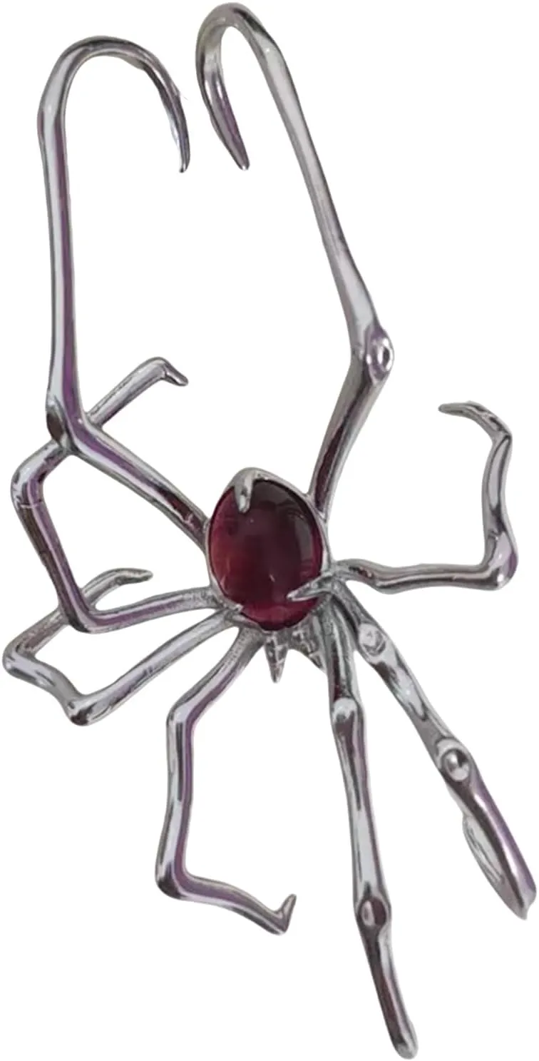 Unique Crawling Spiders Ear Cuff Without Pierced Designs Portable Alloy Comfortable for Fashionable Individuals, Metal
