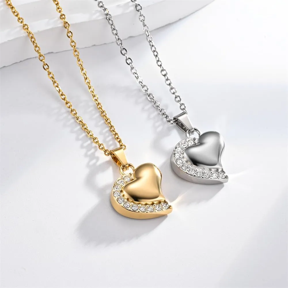 Urn Necklace for Baby Boy Ashes Baby Feet Ash Pendants Cremation Jewelry I Love You to The Moon and Sun Back
