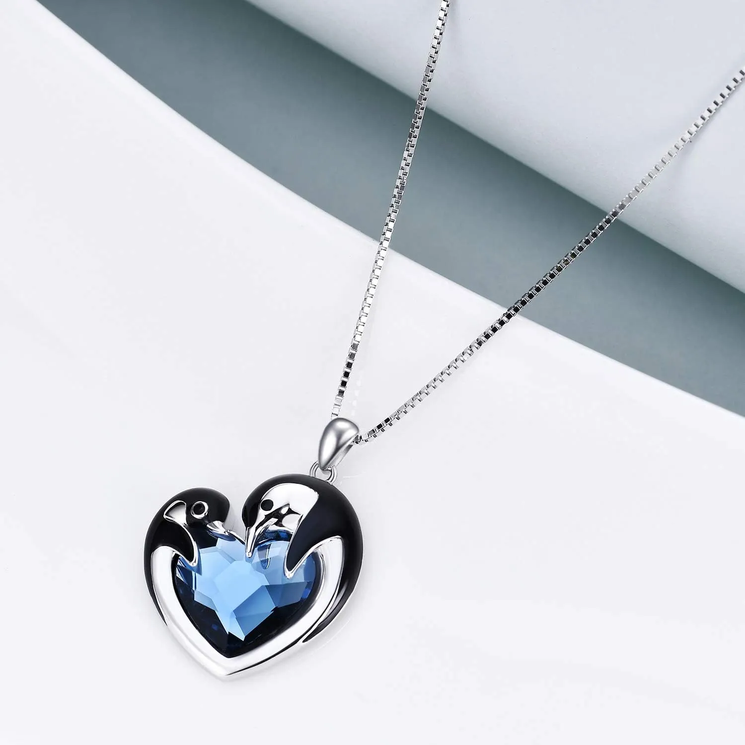 WINNICACA Unique Gifts Charming 925 Sterling Silver Phoenix/Penguin/Wolf/Fox/Highland Cow/Hummingbird/Frog/Sea Turtle Necklace Jewelry for Women Birthday Gifts
