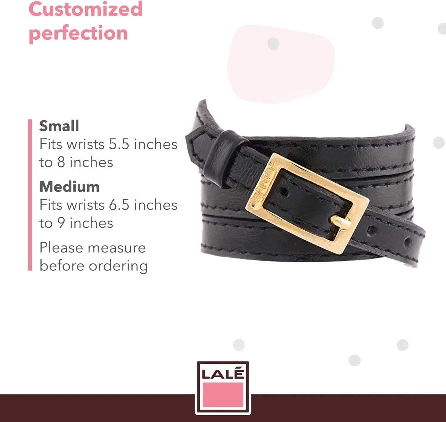 Woman wrap Genuine Leather Bracelet | Twists Four Times Around The Wrist | Ironwork Plated in Gold Buckle for Closure | Adjustable Size | Handmade Jewelry