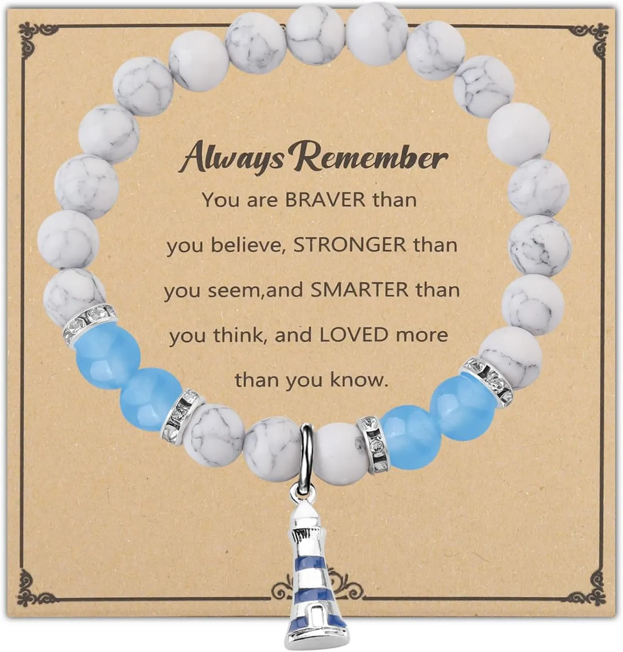 WSNANG Lighthouse Bracelet for Women Nautical Bracelet Lighthouse Fashionable Bracelet Gift for Lighthouse Lover Gifts