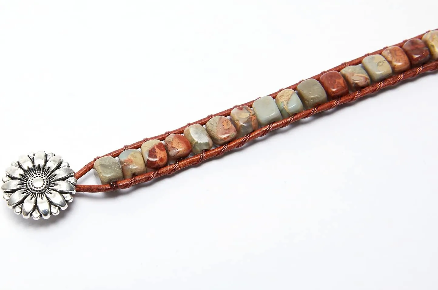 ZOSOJONA 7 Chakra Bracelet Bohemian Handmade Leather Wrap Healing Protection Natural Stone Yoga Beaded Bracelets Boho Friendship Jewelry