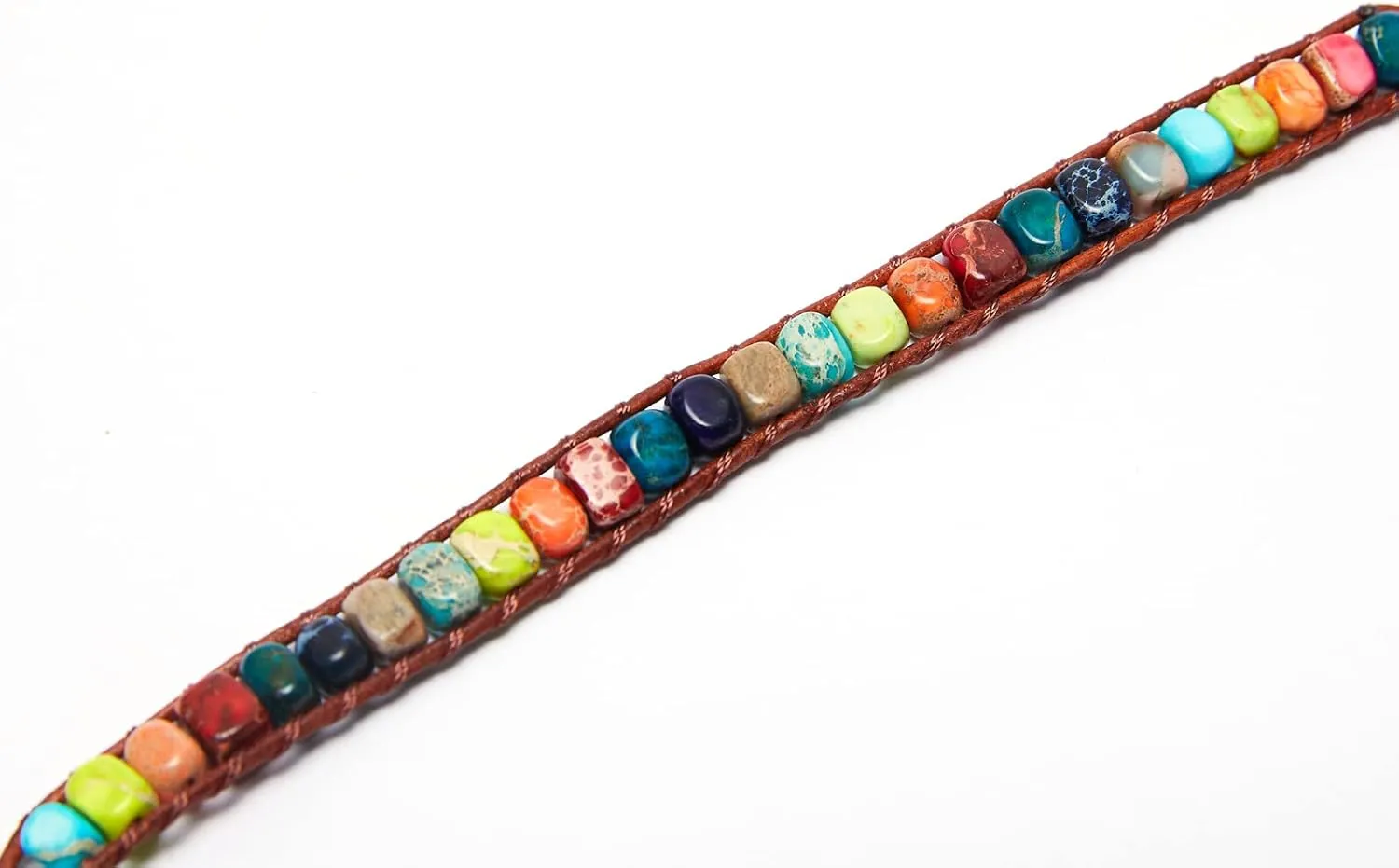 ZOSOJONA 7 Chakra Bracelet Bohemian Handmade Leather Wrap Healing Protection Natural Stone Yoga Beaded Bracelets Boho Friendship Jewelry