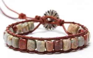 ZOSOJONA 7 Chakra Bracelet Bohemian Handmade Leather Wrap Healing Protection Natural Stone Yoga Beaded Bracelets Boho Friendship Jewelry